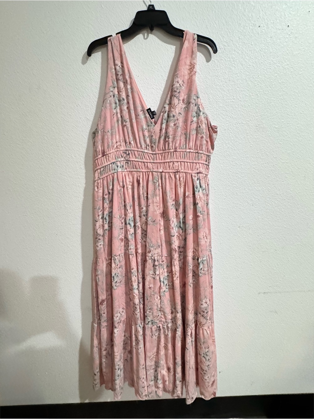 torrid Pink Floral Tiered Maxi Dress - Picture 3 of 4